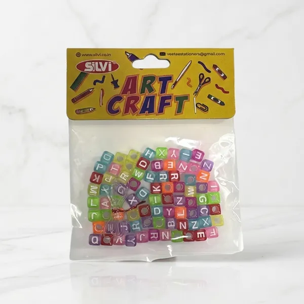 Silvi_Multicolour_Plastic_Cube_Alphabet_Beads_For_Diy_Crafts_Pack_of_8