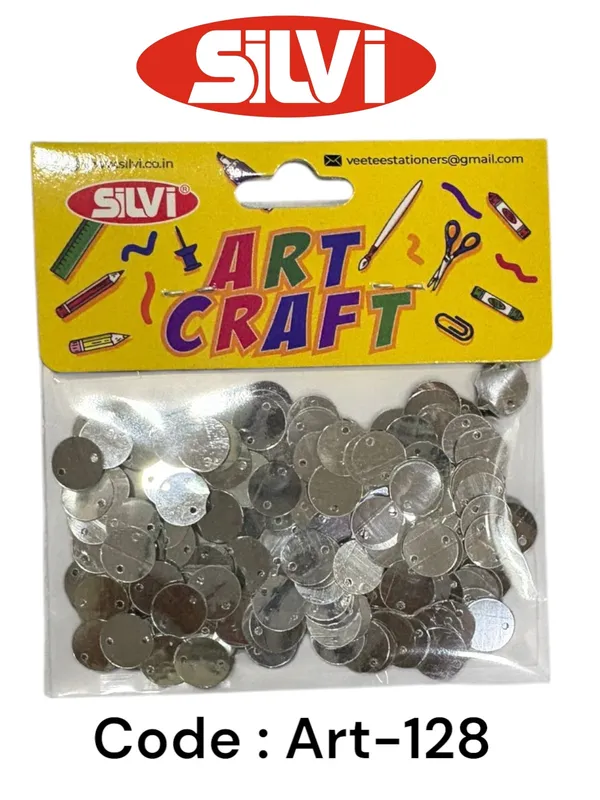 Silver_Round_Craft_Sequins_Pack_Pack_of_8