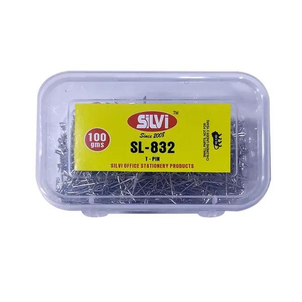 Silvi_Sl-832_Metal_T-Pin_Box_100G_Pack_of_4