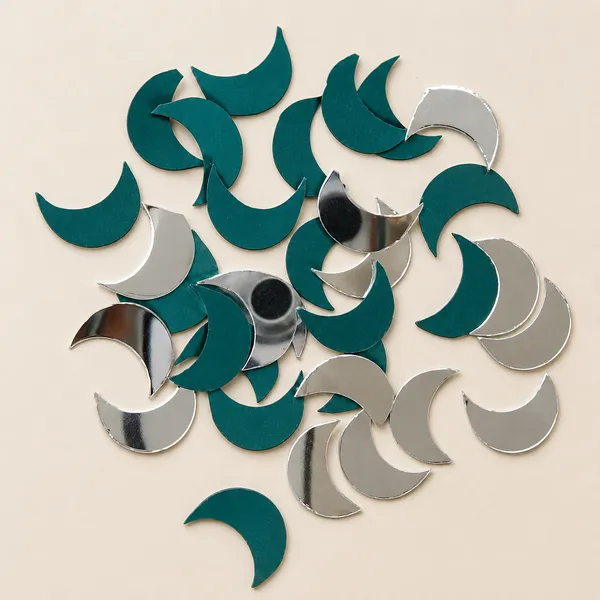 Teal_Silver_Mirror_Crescent_Sequin_Craft_Embellishments_Pack_of_8