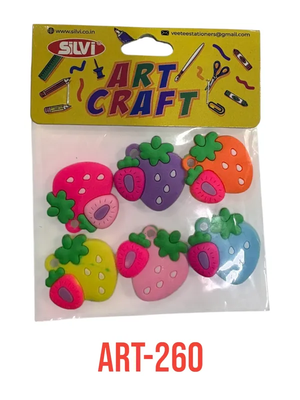 Pvc_Strawberry_Shaped_Decorative_Craft_Pieces_Pack_of_8