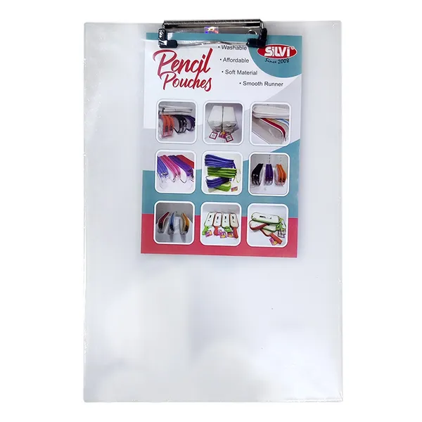 White_Pvc_Transparent_Zip_Pencil_Pouch_For_Students_Pack_of_2