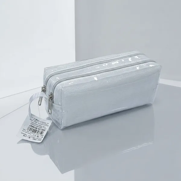 Silvi_White_Transparent_Pvc_Double_Zip_Pouch_Pack_of_3
