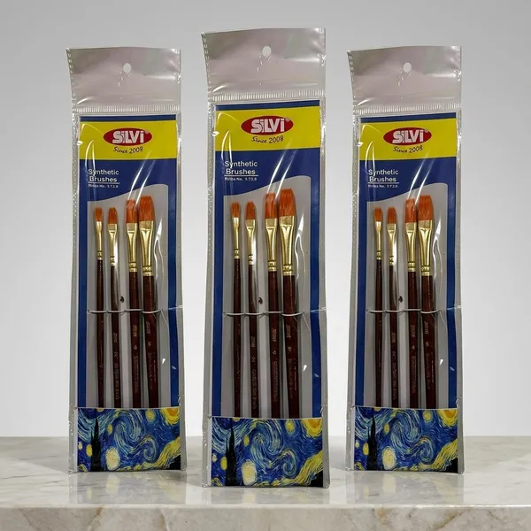 Silvi_Synthetic_Bristle_Paint_Brush_Set_For_Artists_Pack_of_3