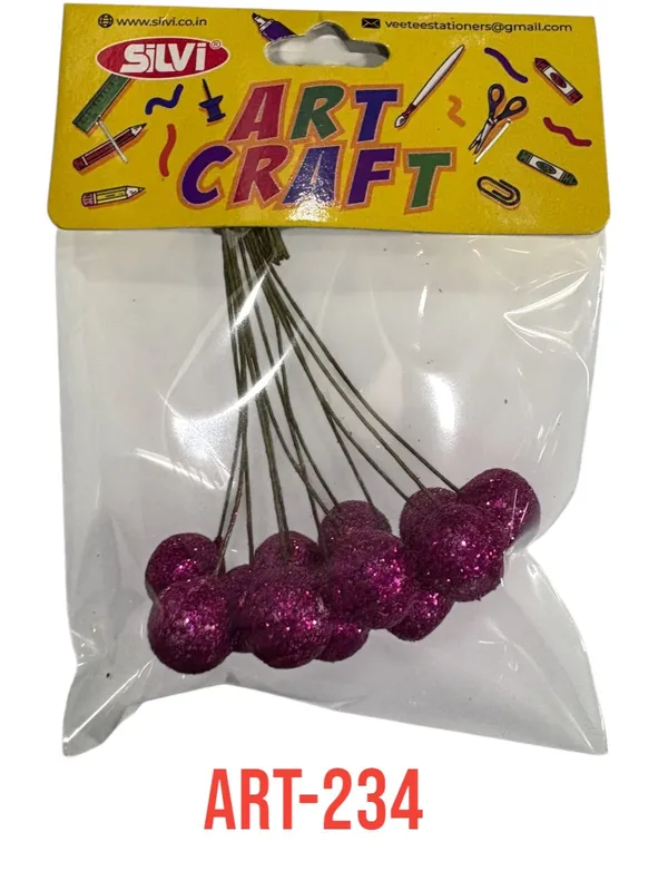 Purple_Glitter_Ball_Craft_Wire_Set_Pack_of_8