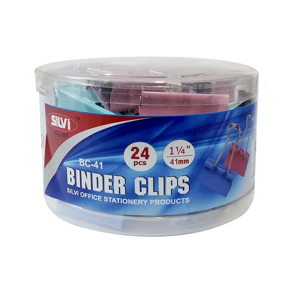 Silvi_41Mm_Metal_Binder_Clips_Pack_Of_24