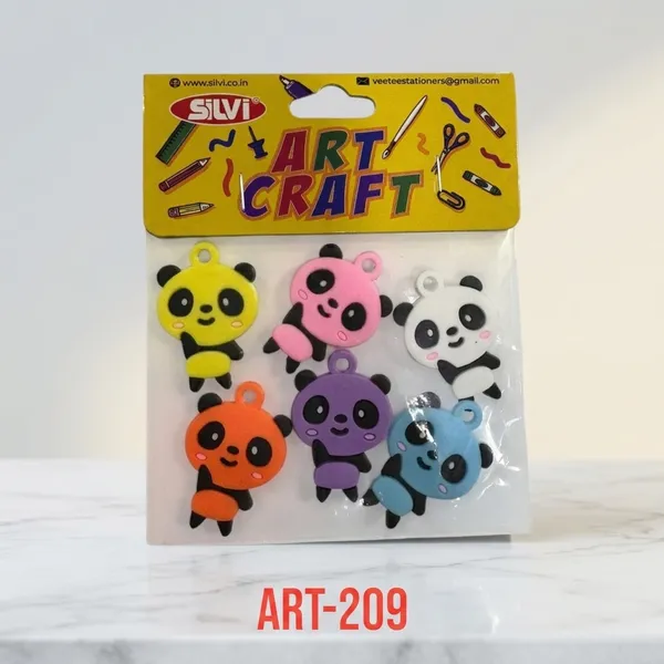 Multicolour_Panda_Craft_Embellishment_Set_Pack_of_8