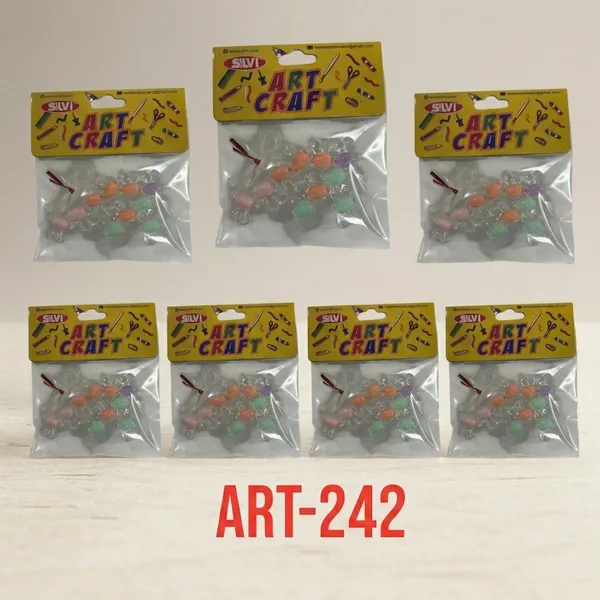 Silvi_Multicolour_Pastel_Oval_Plastic_Craft_Beads_Pack_of_8