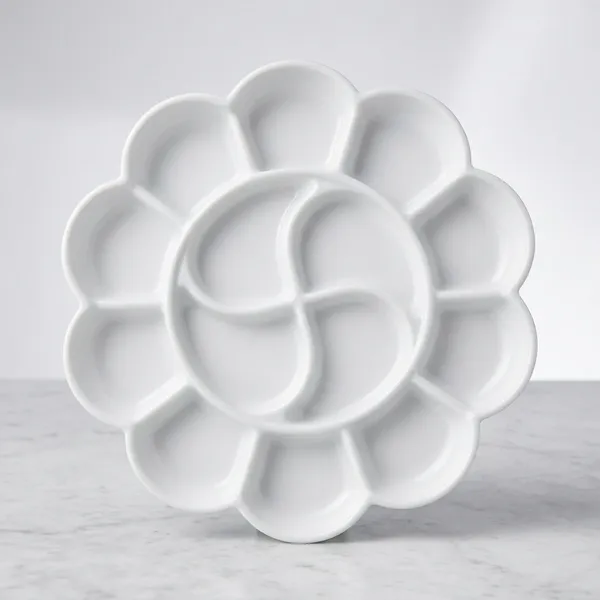 Silvi_White_Plastic_Floral_Sectioned_Serving_Platter_Pack_of_6