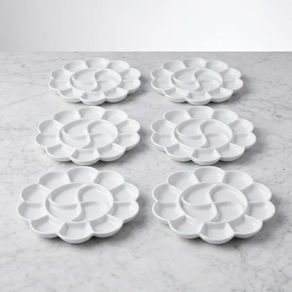 Silvi_White_Plastic_Floral_Sectioned_Serving_Platter_Pack_of_6