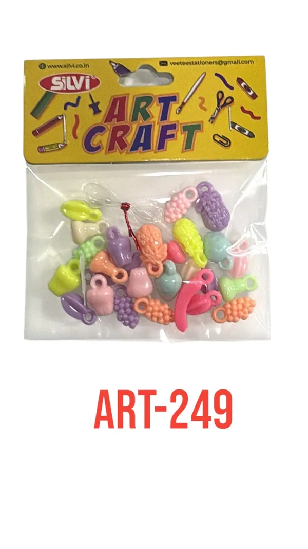 Silvi_Multicolour_Assorted_Craft_Charms_And_Beads_Pack_Pack_of_8