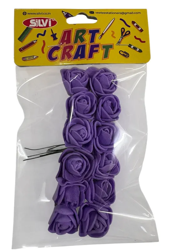 Purple_Rose_Layered_Petal_Artificial_Craft_Flowers_Pack_Pack_of_8