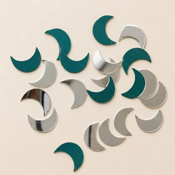 Teal_Silver_Mirror_Crescent_Sequin_Craft_Embellishments_Pack_of_8