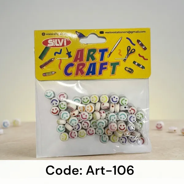 Multicolour_Smiley_Face_Craft_Beads_Pack_of_8