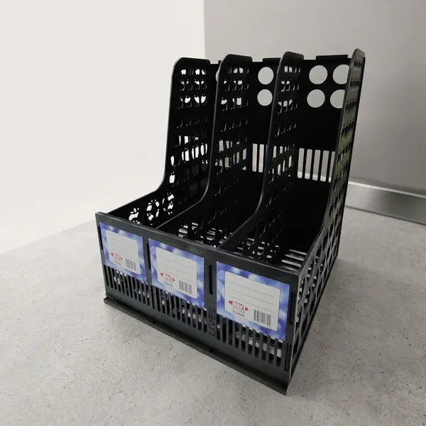 Black_Plastic_Three_Compartment_File_Organizer