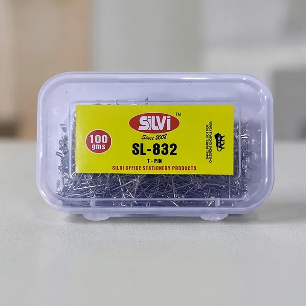 Silvi_Sl-832_Metal_T-Pins_100G_Box_Pack_of_4