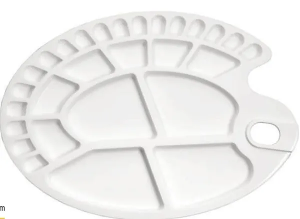 Silvi_White_Plastic_Oval_Paint_Mixing_Palette_With_Thumb_Hole