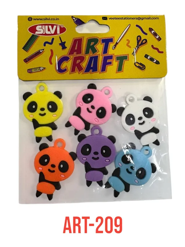 Multicolour_Panda_Craft_Embellishment_Set_Pack_of_8