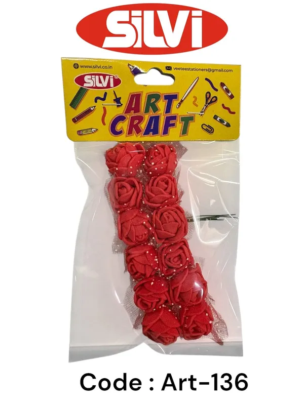 Red_Rose_Artificial_Flower_Craft_Embellishments_Pack_Pack_of_8