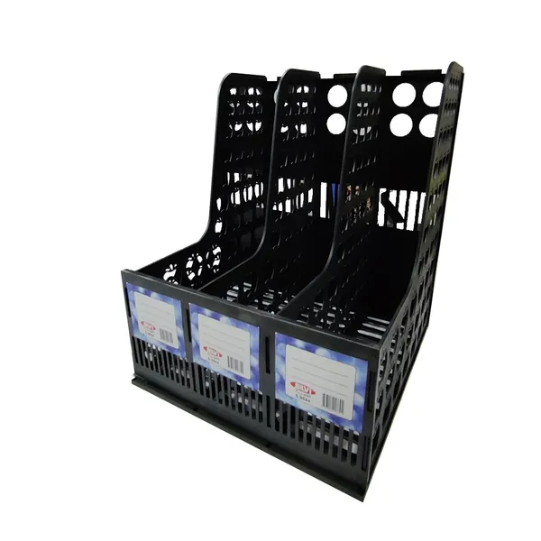 Black_Plastic_Three_Compartment_File_Organizer