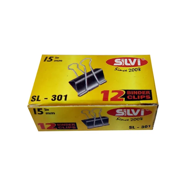Silvi_15Mm_Metal_Binder_Clips_Pack_Of_12_Pack_of_8