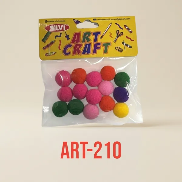 Silvi_Multicolour_Woolen_Round_Craft_Pom_Poms_Pack_of_8