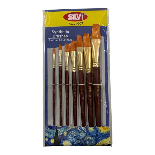 Silvi_Synthetic_Bristle_Wooden_Paint_Brush_Set_For_Artists