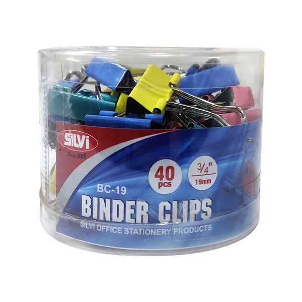 Silvi_19Mm_Assorted_Binder_Clips_40_Pieces_Pack_of_2