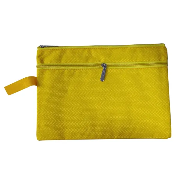 Yellow_Rexin_Textured_Zipper_Pouch_For_Students_Pack_of_3