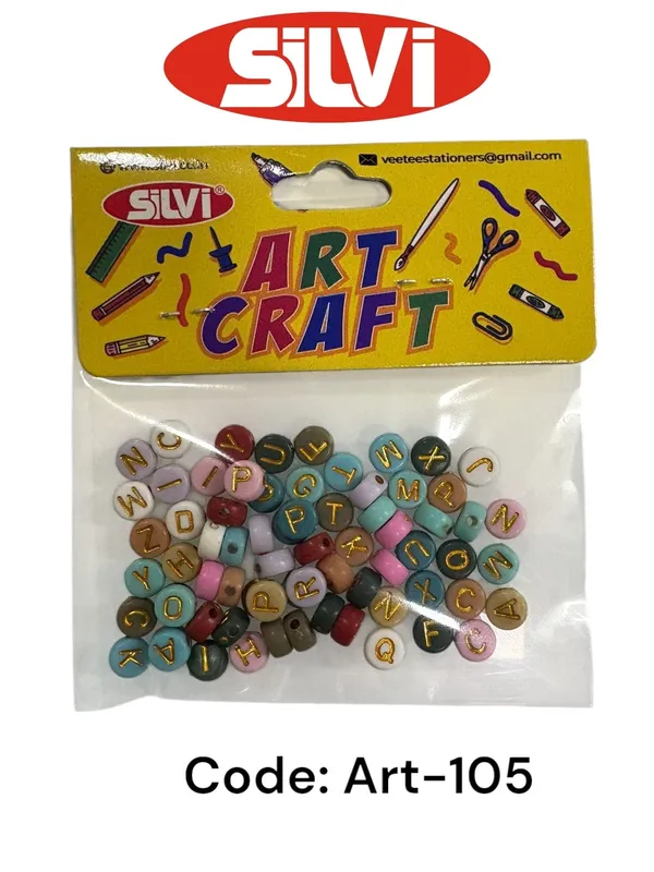 Silvi_Multicolour_Plastic_Alphabet_Beads_For_Diy_Crafts_Pack_of_8