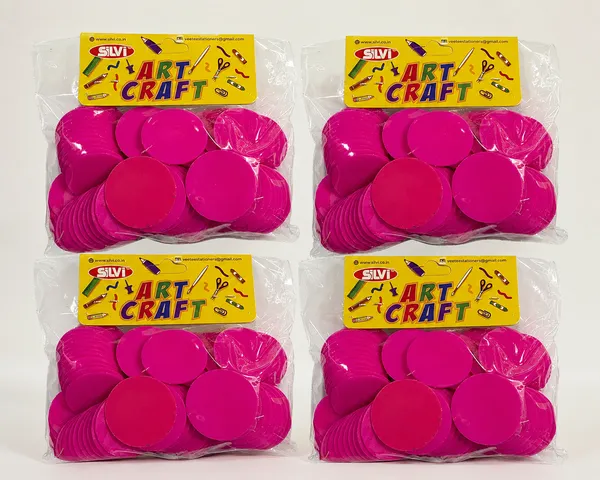 Pink_Plain_Round_Craft_Tokens_Pack_of_4