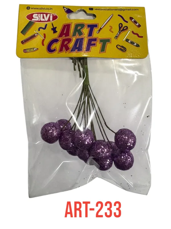 Purple_Glitter_Ball_Craft_Stems_For_Floral_Decoration_Pack_of_8