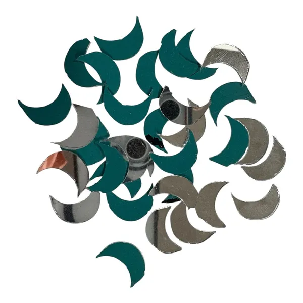 Teal_Silver_Mirror_Crescent_Sequin_Craft_Embellishments_Pack_of_8