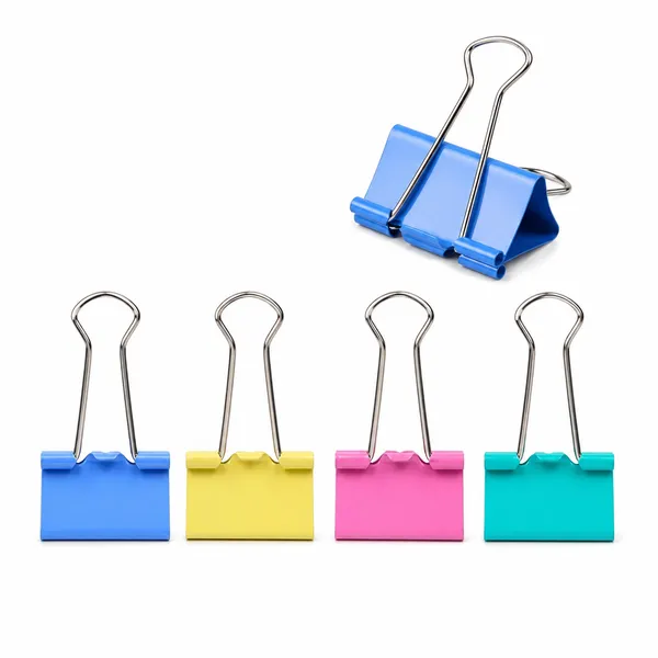 Silvi_Multicolour_Metal_Binder_Clips_15Mm_Set_Of_60_Pack_of_2