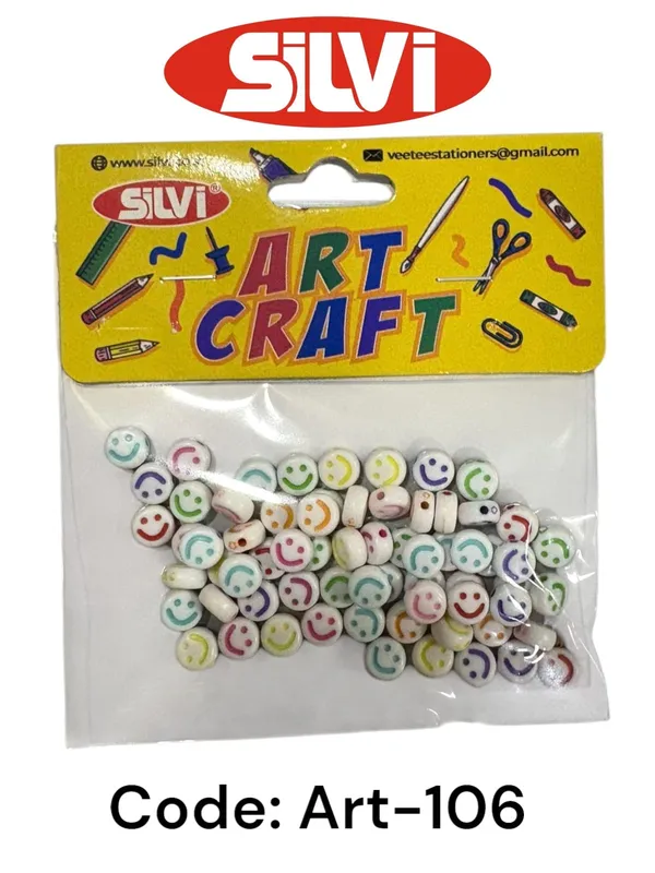 Multicolour_Smiley_Face_Craft_Beads_Pack_of_8