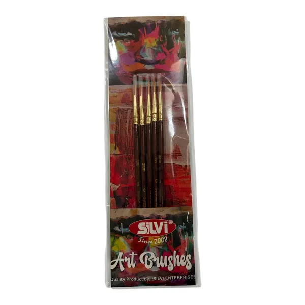 Silvi_Wooden_Handle_Assorted_Art_Paint_Brush_Set_Pack_of_4