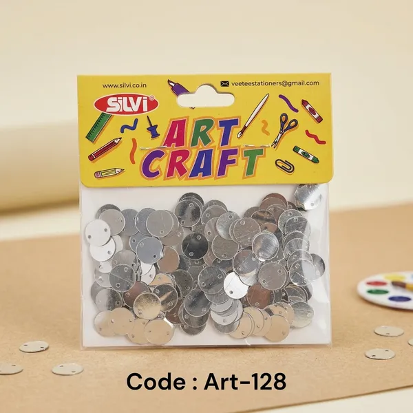 Silver_Round_Craft_Sequins_Pack_Pack_of_8