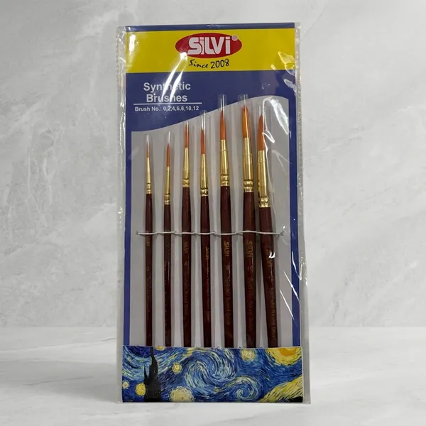Silvi_Synthetic_Bristle_Wooden_Paint_Brush_Set_Sizes_0-12