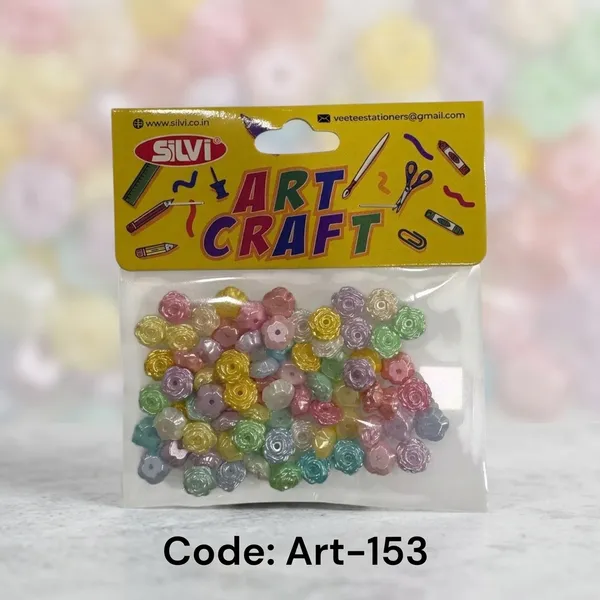 Silvi_Multicolour_Flower_Shaped_Spiral_Craft_Beads_Pack_Pack_of_8