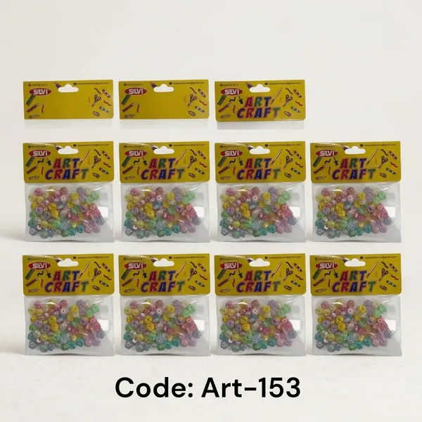 Silvi_Multicolour_Flower_Shaped_Spiral_Craft_Beads_Pack_Pack_of_8