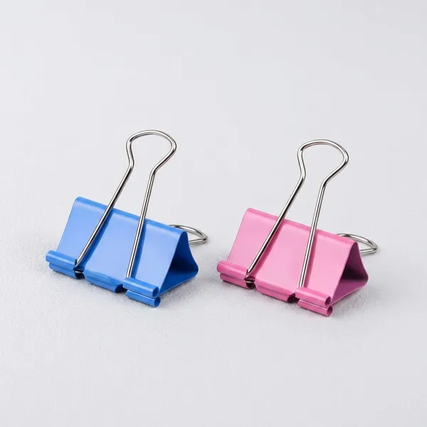 Silvi_Multicolour_Metal_Binder_Clips_15Mm_Set_Of_60_Pack_of_2