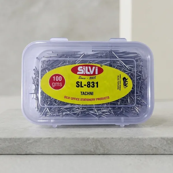 Silvi_Sl-831_Metal_Drawing_Pins_100G_Box_Pack_of_5