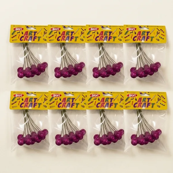 Purple_Glitter_Ball_Craft_Wire_Set_Pack_of_8