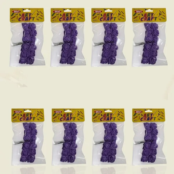 Purple_Rose_Artificial_Craft_Flowers_Pack_Pack_of_8