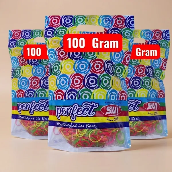 Silvi_Assorted_Elastic_Rubber_Bands_100G_Pack_Pack_of_3