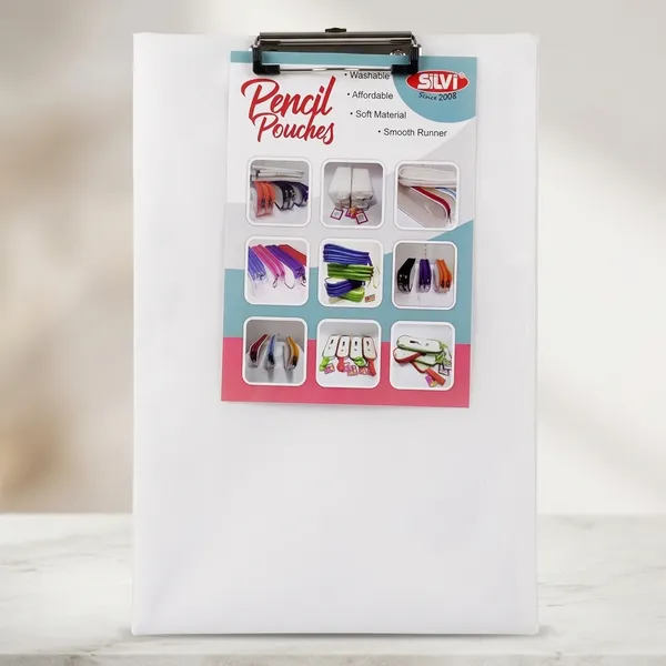 White_Pvc_Transparent_Zip_Pencil_Pouch_For_Students_Pack_of_2
