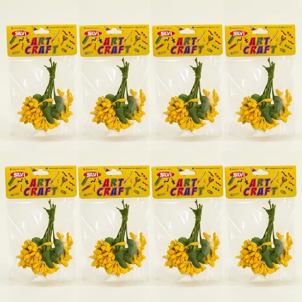 Yellow_Artificial_Flower_Bunch_For_Floral_Decoration_Pack_of_8