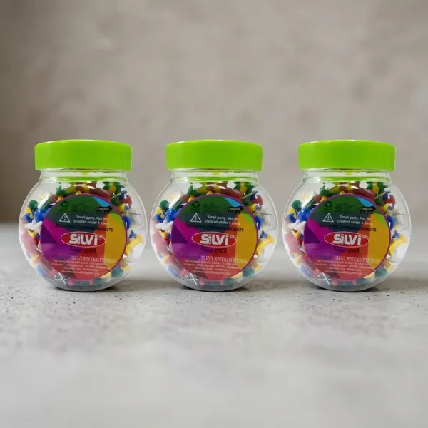Silvi_Assorted_Colourful_Plastic_Construction_Pieces_200G_Pack_of_3