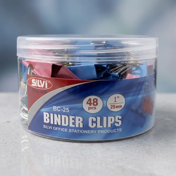 Silvi_1_Inch_Metal_Binder_Clips_48_Pieces_Pack_of_2