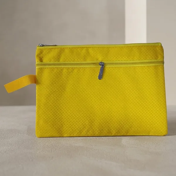 Yellow_Rexin_Textured_Zipper_Pouch_For_Students_Pack_of_3